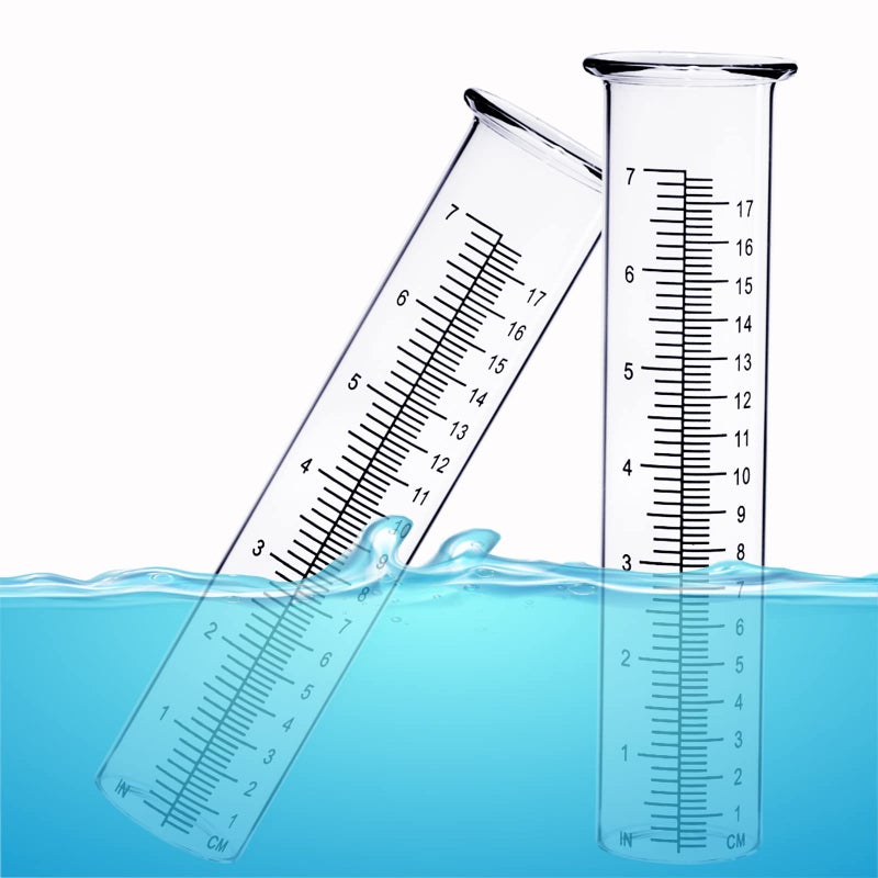 BIUWING 7 inch Rain Gauge Replacement Tube Glass for Yard Garden and Outdoor Home, with clean Brush - Image 5